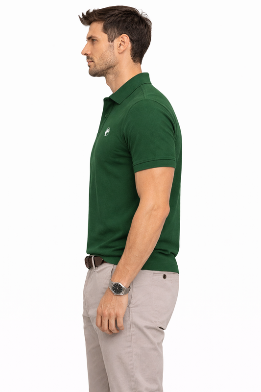 Polo regular verde oscuro - Houndmere