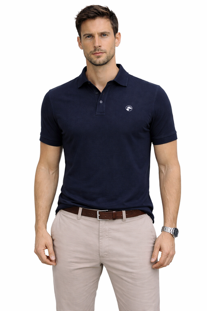 Polo regular azul oscuro - Houndmere