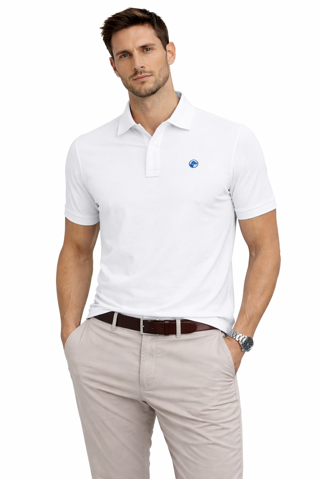Polo regular blanco - Houndmere