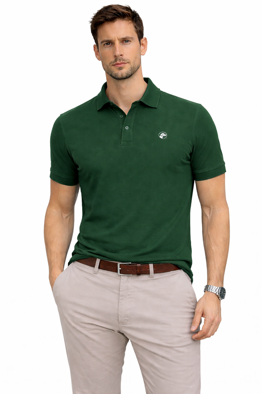 Polo regular verde oscuro - Houndmere